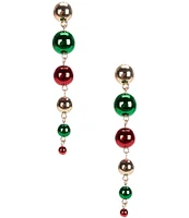 Merry & Bright Christmas Ball Statement Drop Earrings