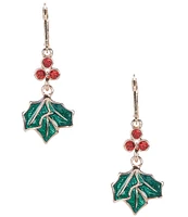 Merry & Bright Christmas Mistletoe Drop Earrings