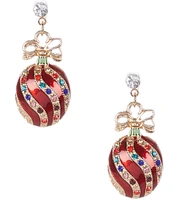 Merry & Bright Christmas Ornament Drop Earrings