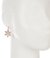 Merry & Bright Christmas Snowflake Drop Earrings