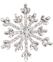 Merry & Bright Christmas Snowflake Pin