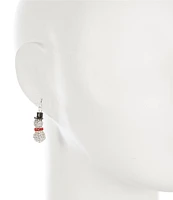 Merry & Bright Christmas Snowman Drop Earrings