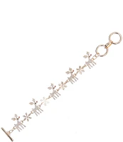 Merry & Bright Crystal Pave Christmas Reindeer Line Bracelet