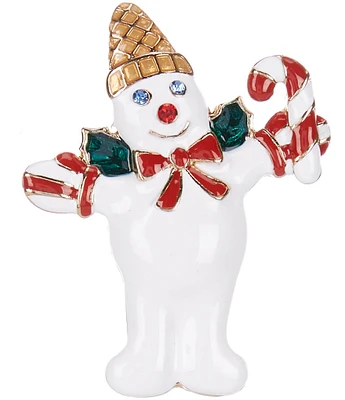 Merry & Bright Festive Standing Mr. Bingle Christmas Pin