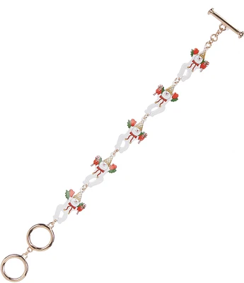 Merry & Bright Happy Mr. Bingle Christmas Line Bracelet