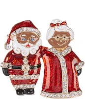 Merry & Bright Heritage Mr. & Mrs. Claus Christmas Pin