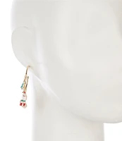 Merry & Bright Holiday Charms Hoop Earrings