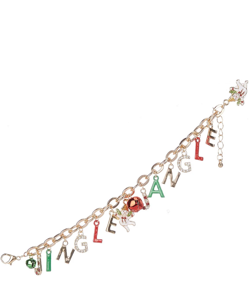 Merry & Bright Jingle Jangle Christmas Charm Bracelet