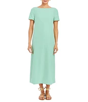 Mestiza New York Adria Convertible Stretch Crepe Bow Tie Detail Midi Dress