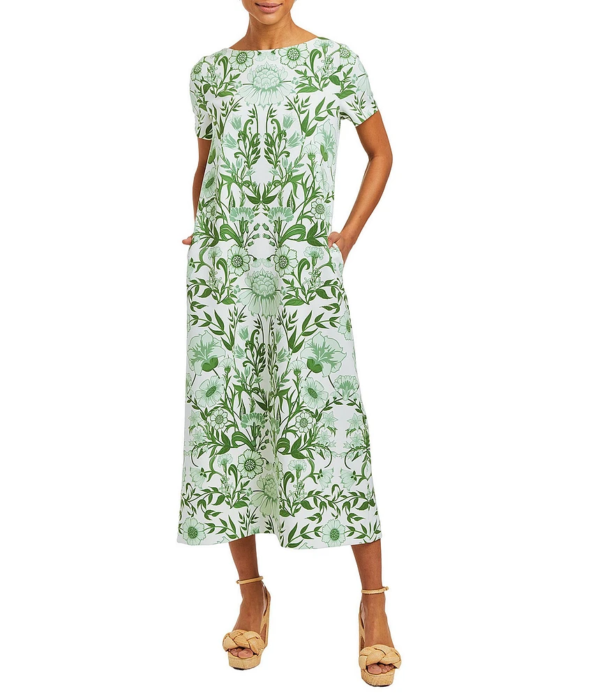 Mestiza New York Adria Stretch Crepe Bow Tie Detail Midi Dress
