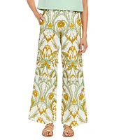 Mestiza New York Antonella Garden Print High Rise Wide Leg Pants