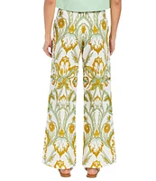 Mestiza New York Antonella Garden Print High Rise Wide Leg Pants