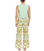 Mestiza New York Bianca Round Neck Sleeveless Bow Top