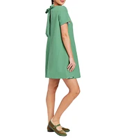 Mestiza New York Cecily Convertible Floral Print Round Neck Short Sleeve A-Line Dress