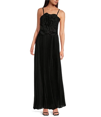 Mestiza New York Dominique Linen Organza Square Neck Sleeveless Convertible Gown