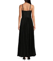 Mestiza New York Dominique Linen Organza Square Neck Sleeveless Convertible Gown