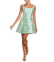 Mestiza New York Gillian Silk Twill Blend Scoop Neck Sleeveless Mini Dress