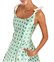 Mestiza New York Gillian Silk Twill Blend Scoop Neck Sleeveless Mini Dress