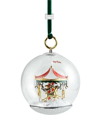 Michael Aram Holiday Merry Go Round Snow Globe Ornament