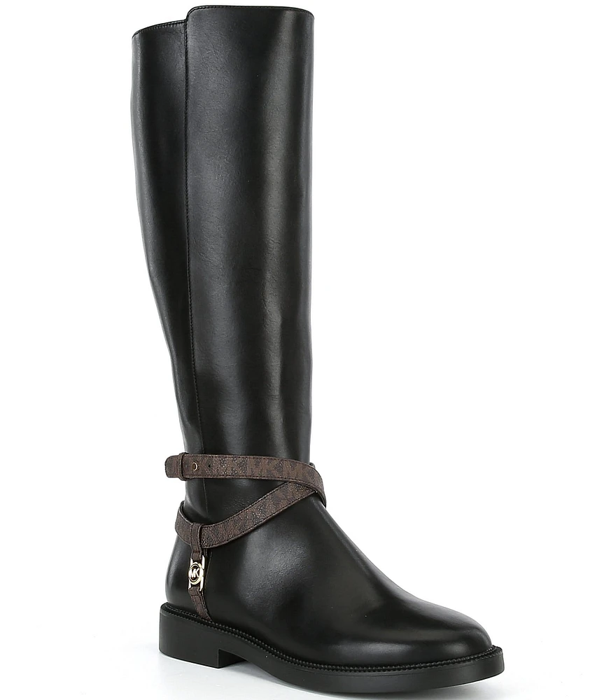 Michael Kors Abigail Leather Riding Boots