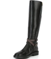 Michael Kors Abigail Leather Riding Boots