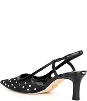 Michael Kors Alora Rhinestone Mesh Slingback Pumps