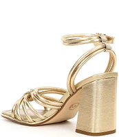 Michael Kors Astra Metallic Leather Strappy Dress Sandals