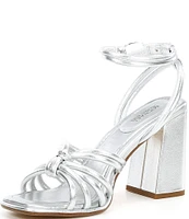 Michael Kors Astra Metallic Leather Strappy Dress Sandals