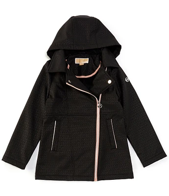 Michael Kors Big Girls 7-16 Long Sleeve Soft-Shell Hooded Jacket