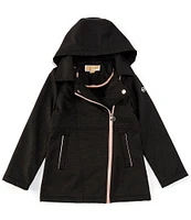 Michael Kors Big Girls 7-16 Long Sleeve Soft-Shell Hooded Jacket