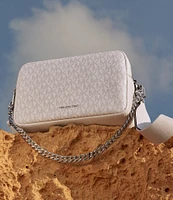 Michael Kors Bryant MK Signature Double Zip Camera Crossbody Bag