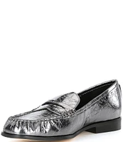 Michael Kors Carlson Crinkle Patent Leather Loafers