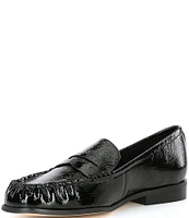 Michael Kors Carlson Crinkle Patent Leather Loafers