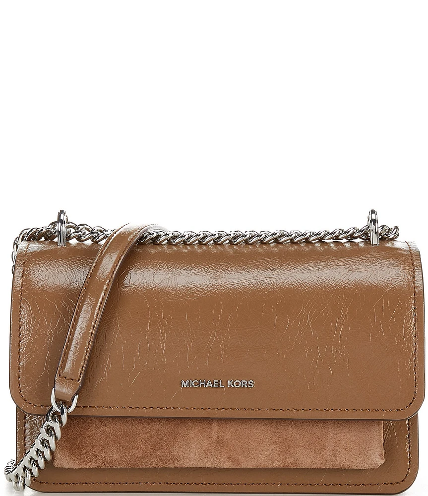 Michael Kors Claire Large Silver Metal Shoulder Bag