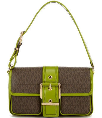 Michael Kors Colby Medium Buckled Shoulder Bag