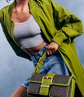 Michael Kors Colby Medium Buckled Shoulder Bag