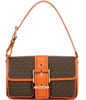 Michael Kors Colby Medium Buckled Shoulder Bag