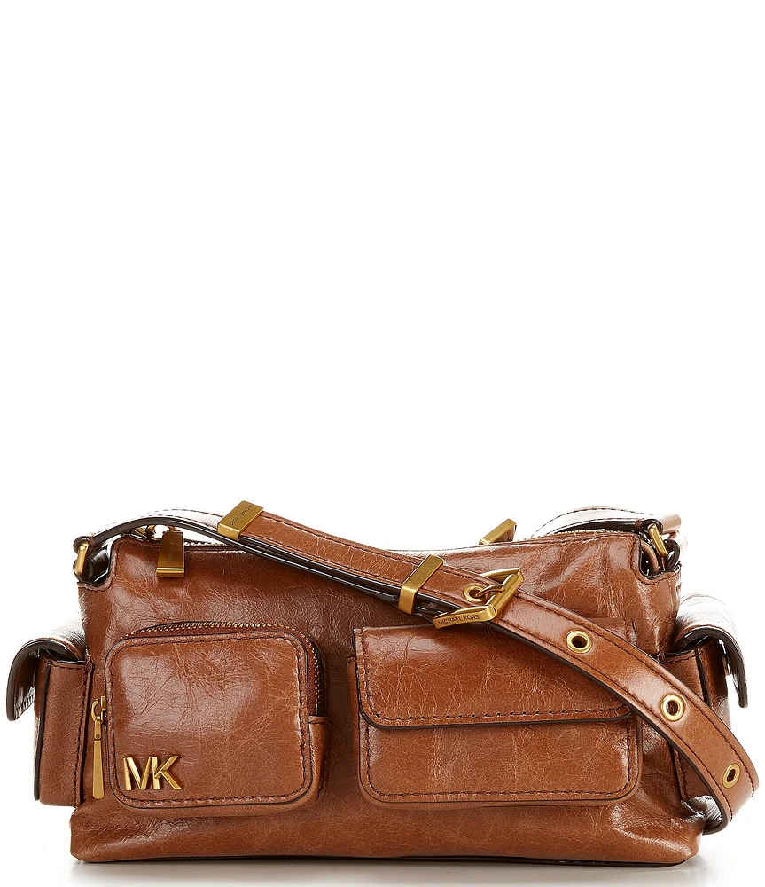 Michael Kors Dakota Distressed Small Convertible Cargo Pocket Crossbody Bag