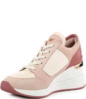 Michael Kors Darby Embossed Wedge Trainer Sneakers