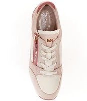 Michael Kors Darby Embossed Wedge Trainer Sneakers