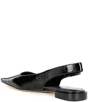 Michael Kors Darrington Crinkle Patent Leather Slingback Flats