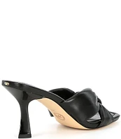 Michael Kors Elena Knotted Leather Sandals