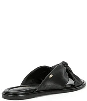 Michael Kors Elena Nappa Leather Flat Slides