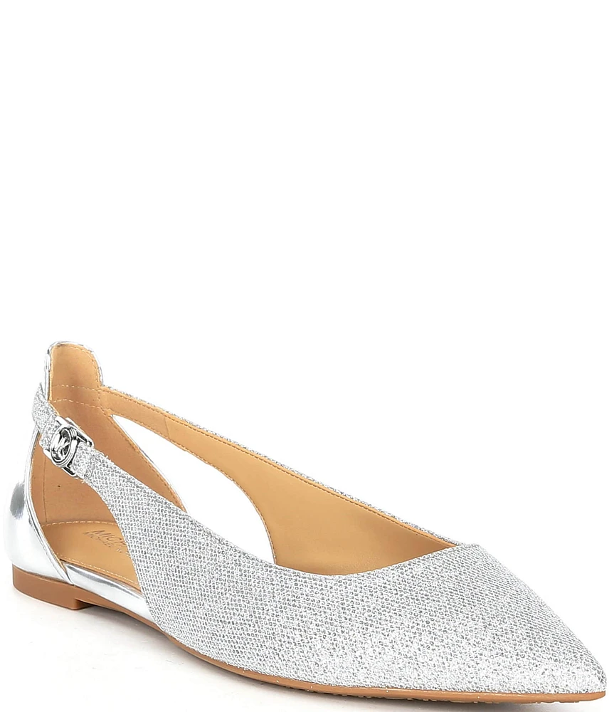 Michael Kors Emily Flex Glitter Fabric Flats