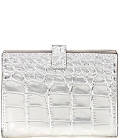 Michael Kors Empire Crocodile Embossed Leather Passport Wallet