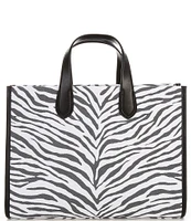 Michael Kors Gigi Zebra Print Large Grab Tote Bag