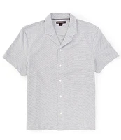 Michael Kors Jacquard Short Sleeve Woven Camp Shirt