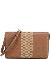 Michael Kors Jet Set Embossed Medium Flap Crossbody Bag