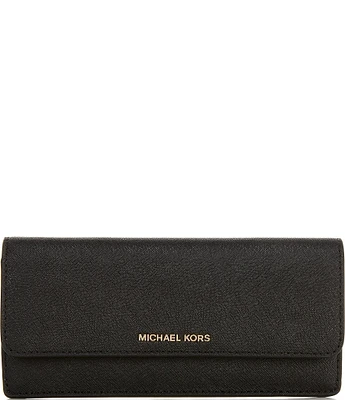 Michael Kors Jet Set Large Saffiano Leather Snap-Front Wallet