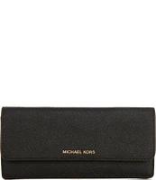 Michael Kors Jet Set Large Saffiano Leather Snap-Front Wallet